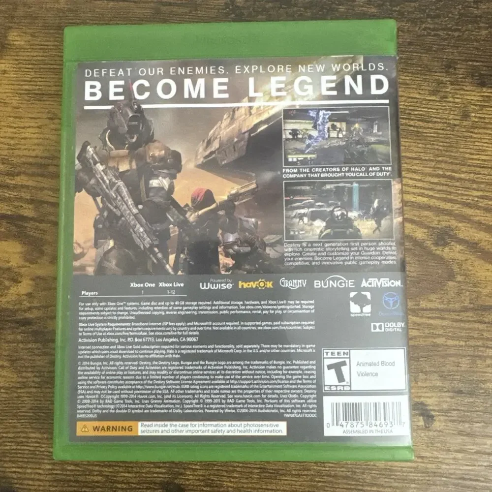 Destiny Xbox One Tested & Works